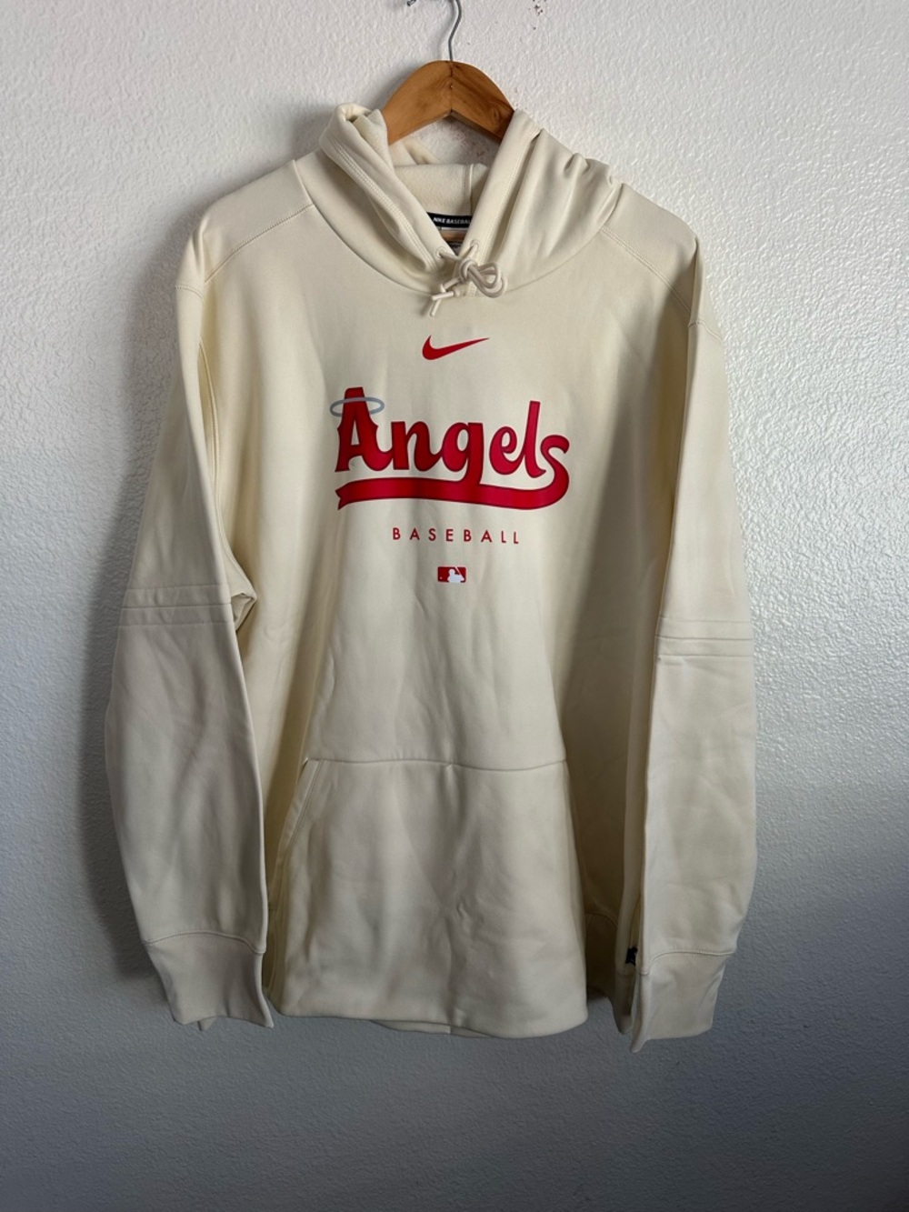 Nike Los Angeles Angels MLB Therma-Fit Baseball Hoodie Mike Trout Men Size 2XL